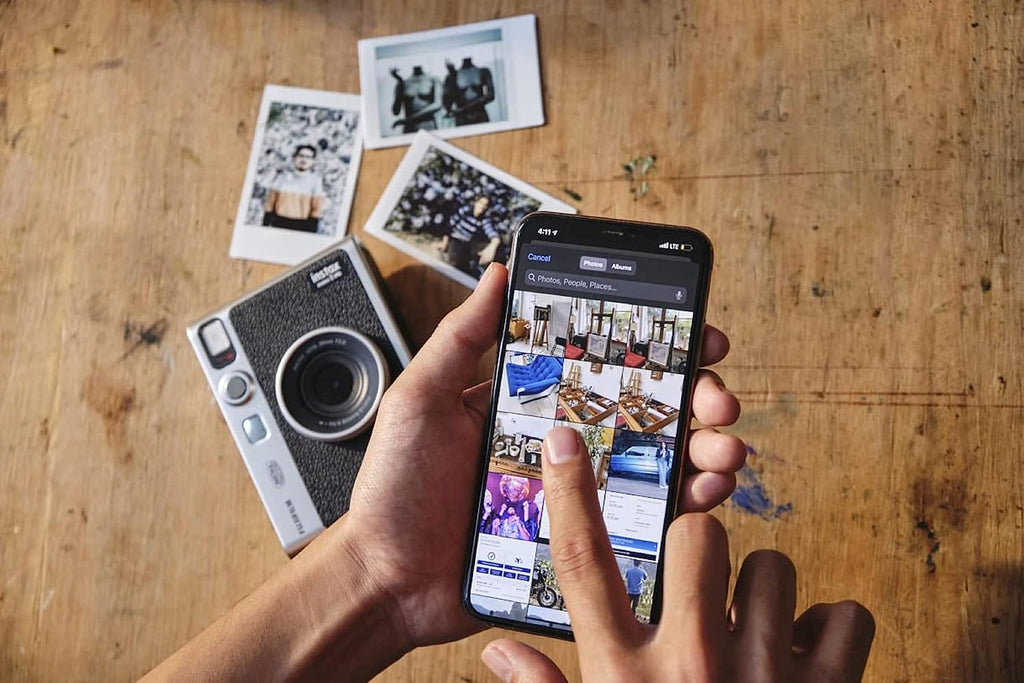 Instax mini EVO 2-in-1 Photo Camera and Printer with a 2.7 inch LCD Screen, 10 Lens and 10 Film Effects, mini Film Format, Black