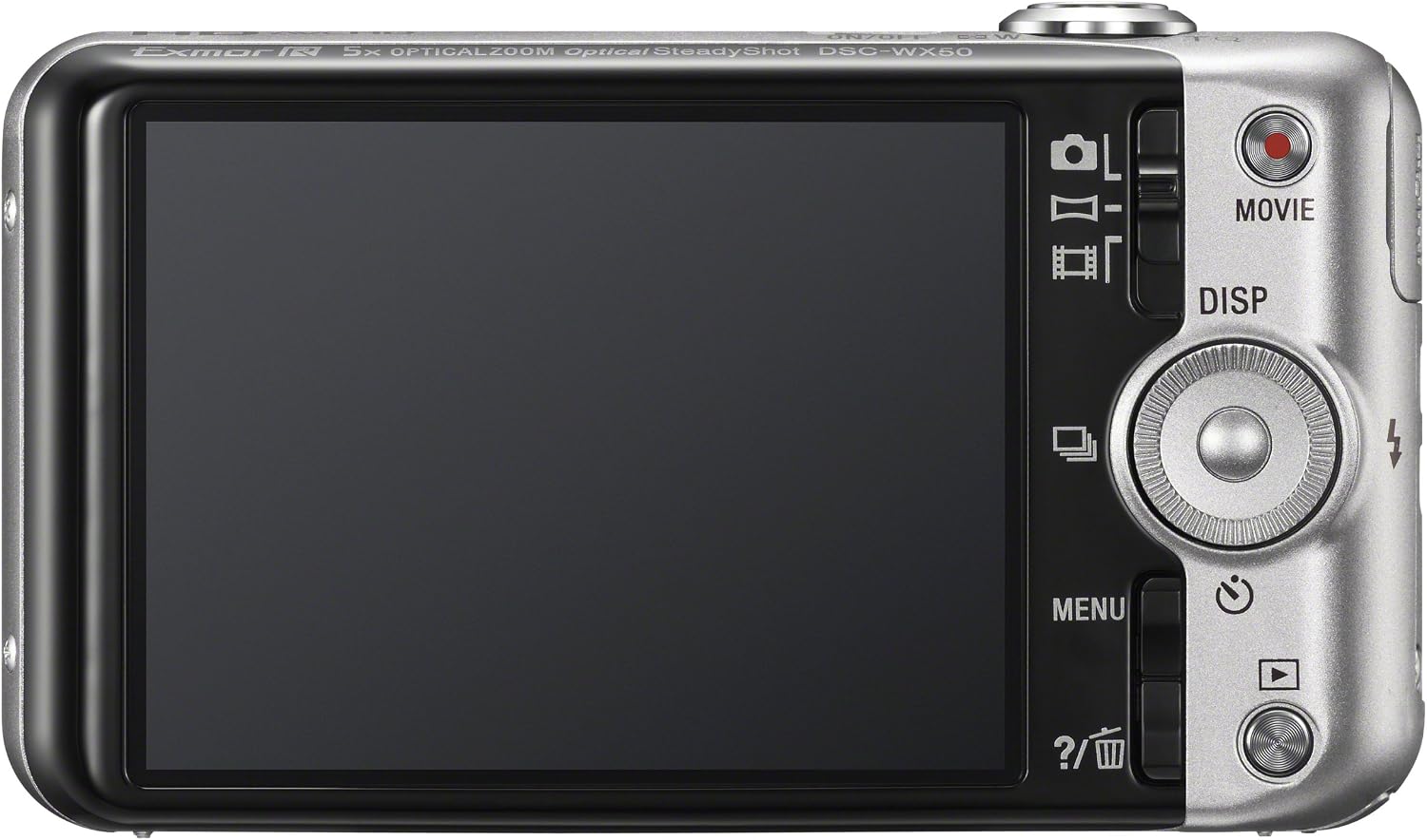 Sony Cyber-shot DSC-WX50 16.2 MP Digital Camera with 5x Optical Zoom and 2.7-inch LCD (Silver) (2012 Model)