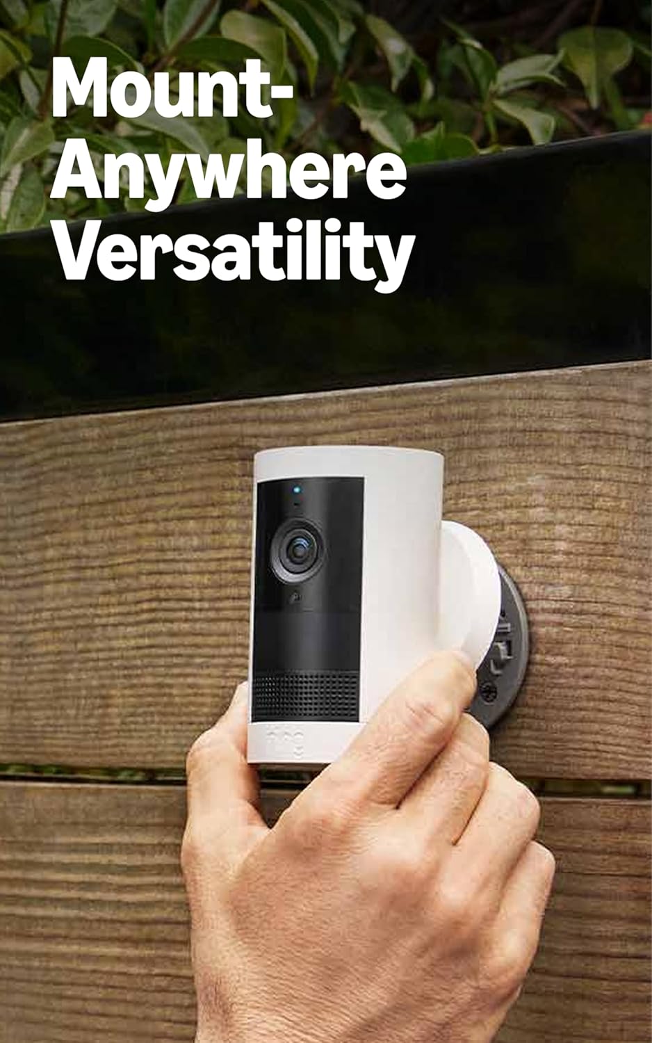 Ring Outdoor Cam Plus, Battery (newest model), Home or business security, Wide-Angle 2K Video with Ring Vision, Low-Light Sight for full-color night vision, Mount-Anywhere Versatility, 2-pack, White