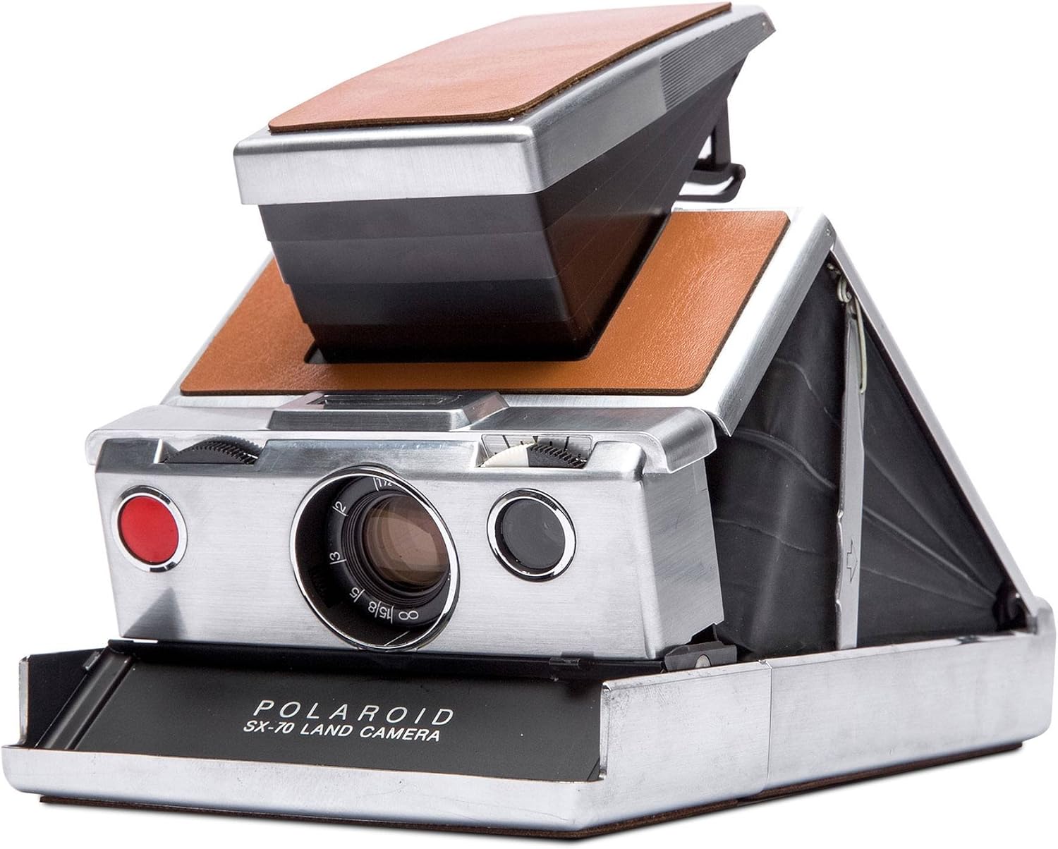 Polaroid Originals 4695 SX-70 Camera, Silver, Brown