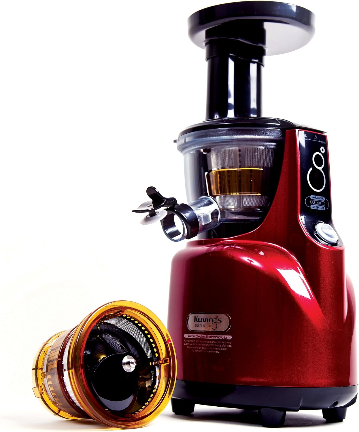 Kuvings BPA-Free Silent Juicer SC Series With Detachable Smart Cap, Burgundy Pearl