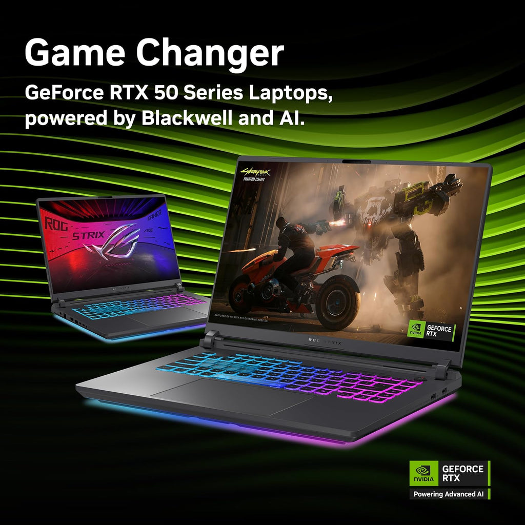 ASUS ROG Strix G16 (2025) Gaming Laptop, 16' ROG Nebula Display 16:10 2.5K 240Hz/3ms, NVIDIA® GeForce RTX™ 5060 GPU, Intel® Core™ Ultra 9 Processor 275HX, 16GB DDR5, 1TB SSD, Wi-Fi 7, Wind11 Home