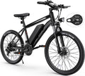 TotGuard Electric Bike for Adults, 26' Ebike with Peak 500W Brushless Motor, Electric Mountain Bike with 374Wh Removable Battery, 50 Miles Electric Bicycle with Suspension Fork, 21 Speed, LCD Display.