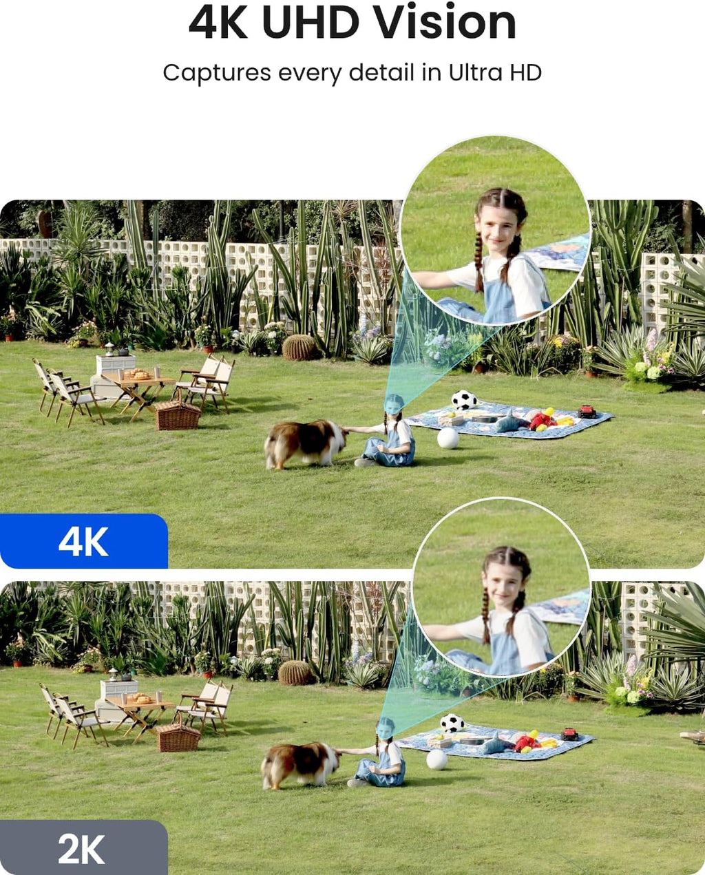 REOLINK Argus 4 Pro Black, 4K Dual-Lens 180° Solar Security Cameras Wireless Outdoor, 8MP ColorX Night Vision for Home Surveillance, 5G/2.4GHz WiFi, AI Detection, No Subscription, Home Hub Compatible