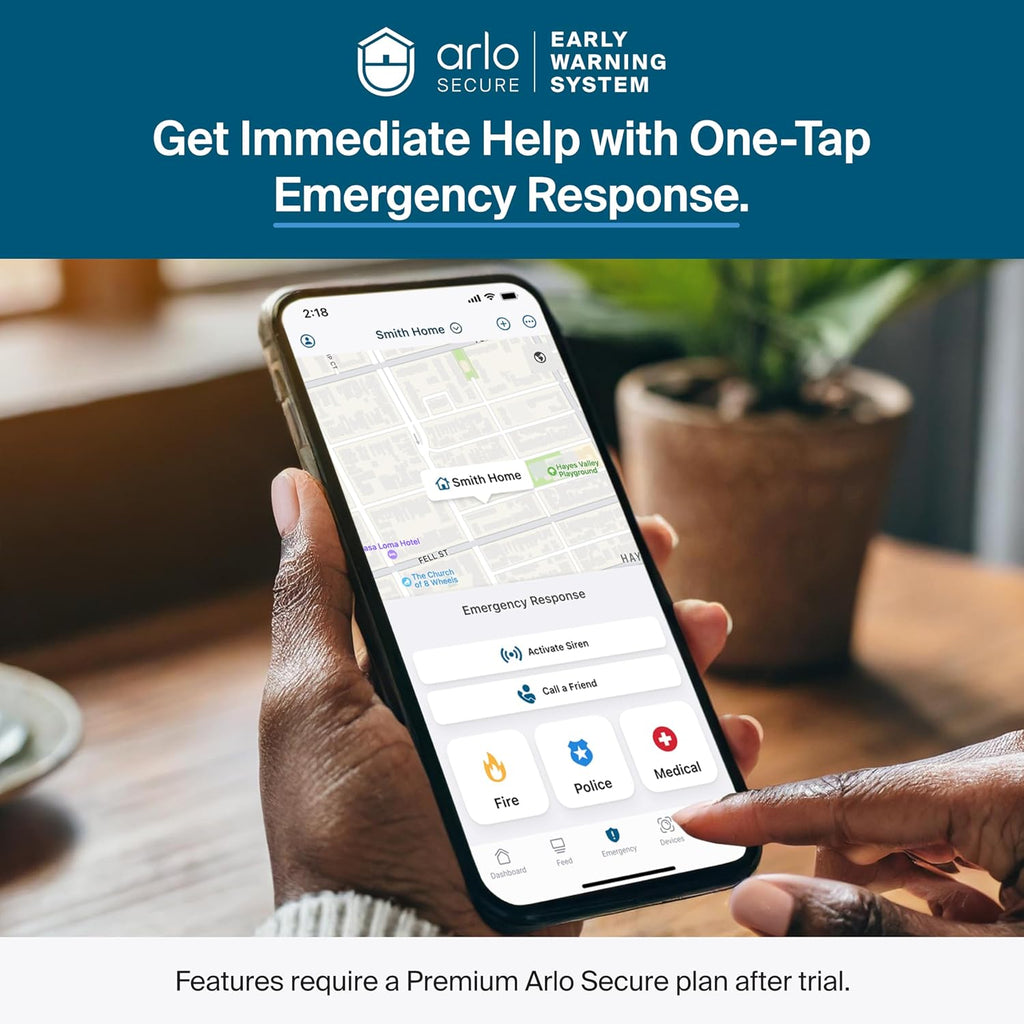 Arlo Pro Security Camera 2K HDR (6th Gen, 2025 Release) - Wireless Outdoor Camera, Rechargeable Removeable Battery, Event Captions, Emergency Response, 1-Month Trial of Secure Plan, 2 Cam, White