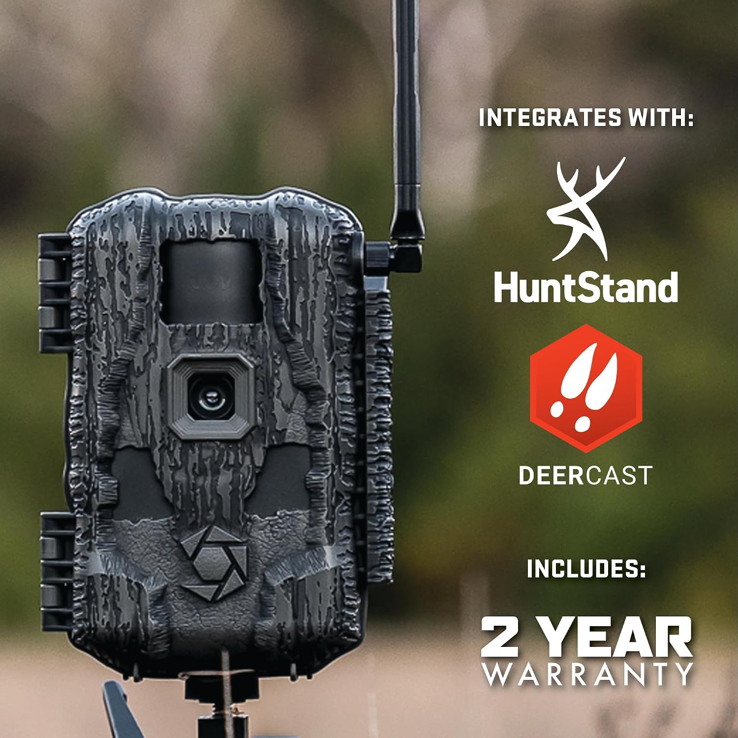 Stealth Cam Fusion™ MAX 3.0 Cellular Trail Camera 2-Pack – Auto Connect Dual Network – 1080P Video w/Audio – 100 ft Range – 0.4s Trigger – 32GB Memory – 16AA Battery – Command App