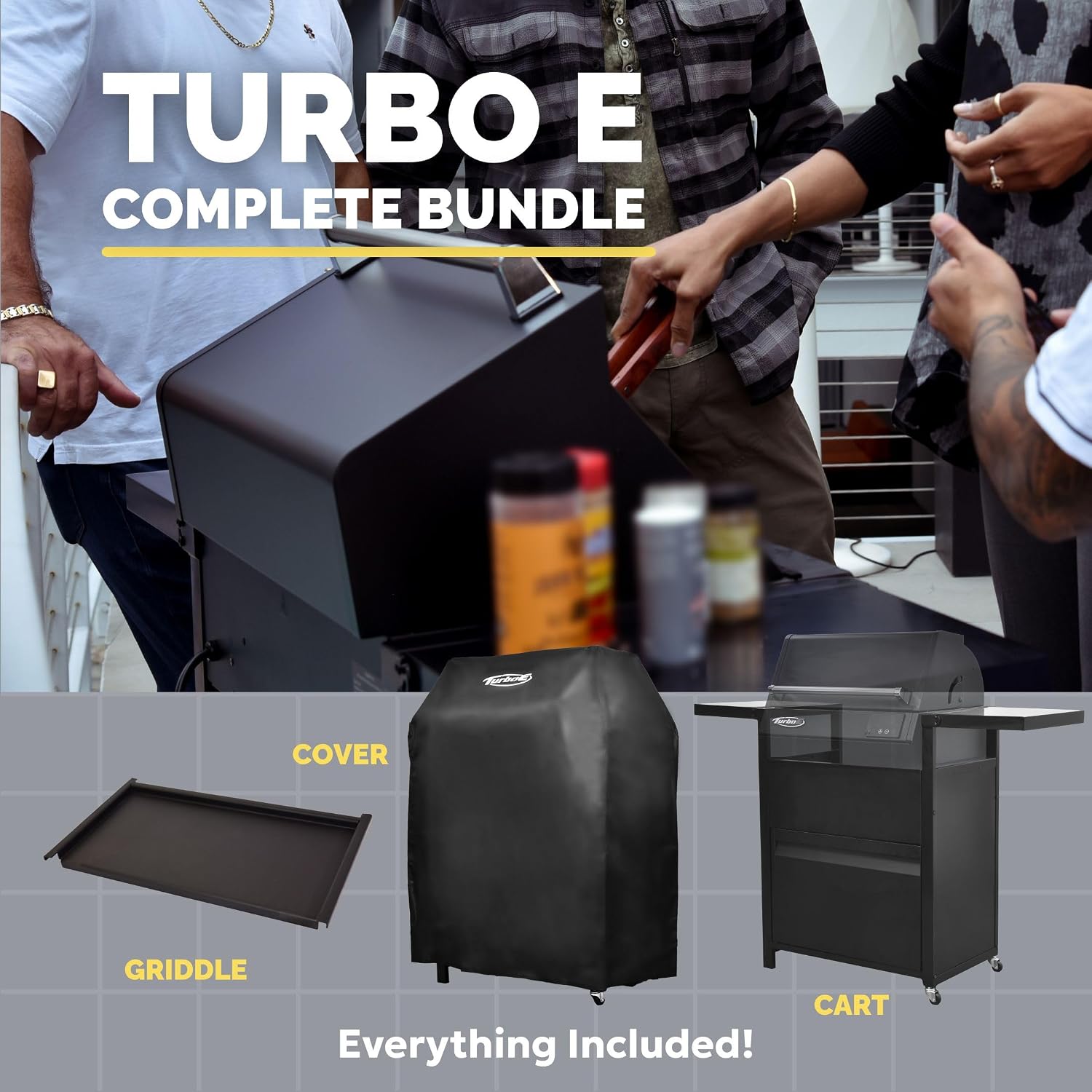 Turbo E XL Electric Grill, 1700W Infrared, Warming Rack and Probe, Apartment Friendly
