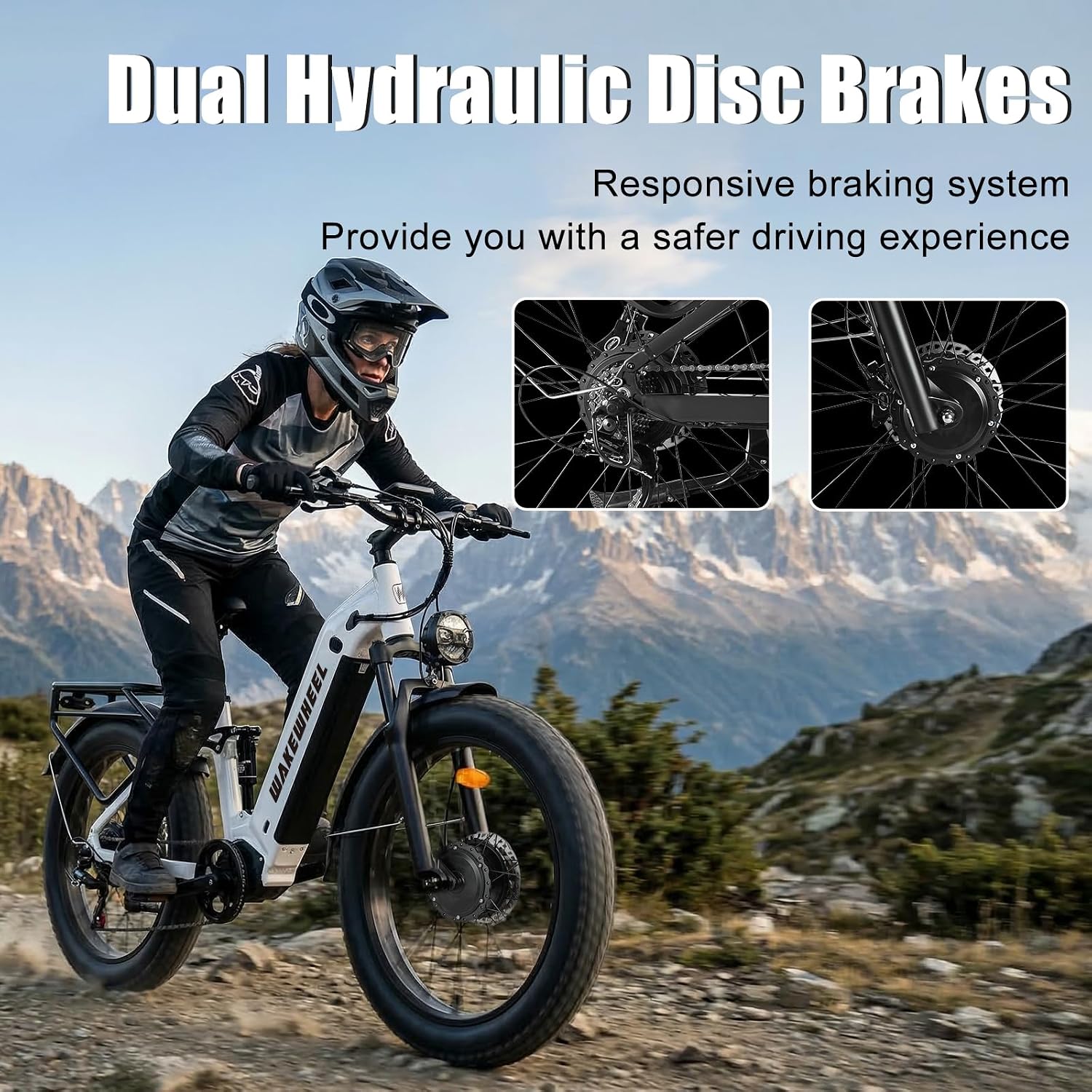 Peak 8000w Electric Bike for Adults, 60V Battery Ebike, Fat Tire & Long Range Electric Bicycles, 210Nm Mountain Bike Full Suspension, Hydraulic Brake Electric Bicycle