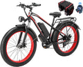 Electric Bike for Adults, 2000W Peak Motor E Bikes, 26' Fat Tire Electric Mountain Bike, 32 MPH Electric Bicycle, 48V 17.5Ah (840Wh) Removable Battery, UL2849 Certified