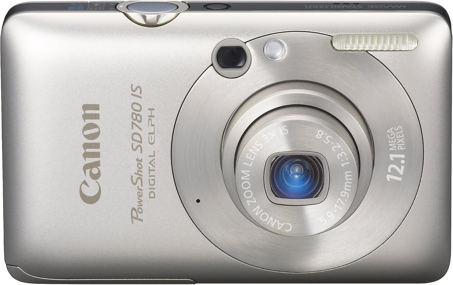 Canon PowerShot SD780IS 12.1 MP Digital Camera with 3x Optical Image Stabilized Zoom and 2.5-inch LCD (Silver)