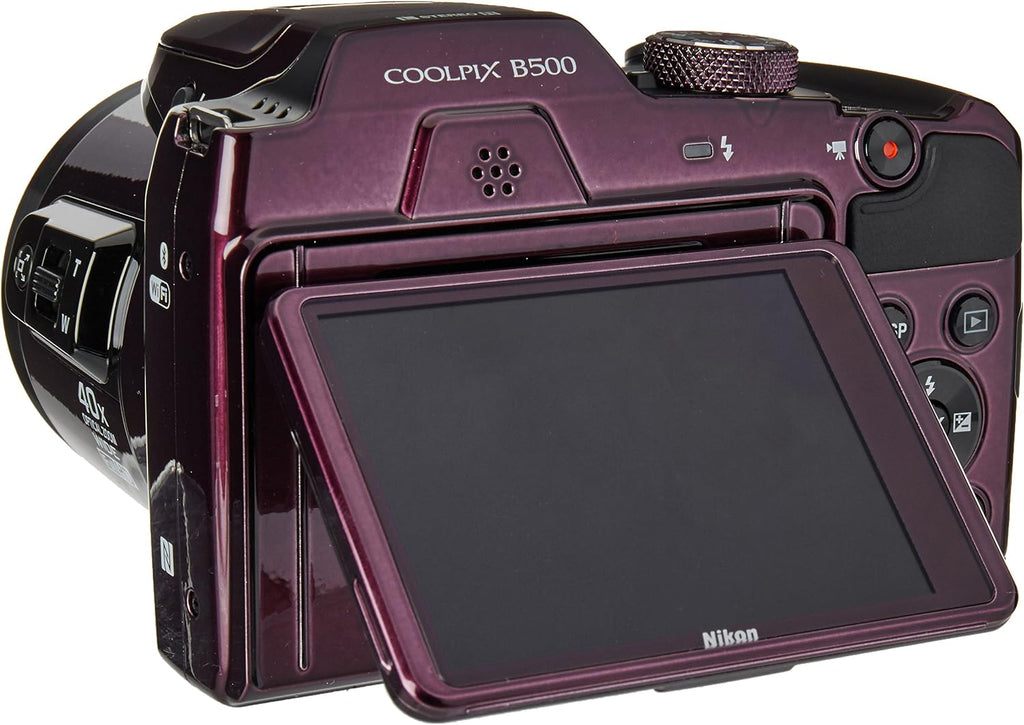 Nikon B500 16 MP Point & Shoot Digital Camera, Plum