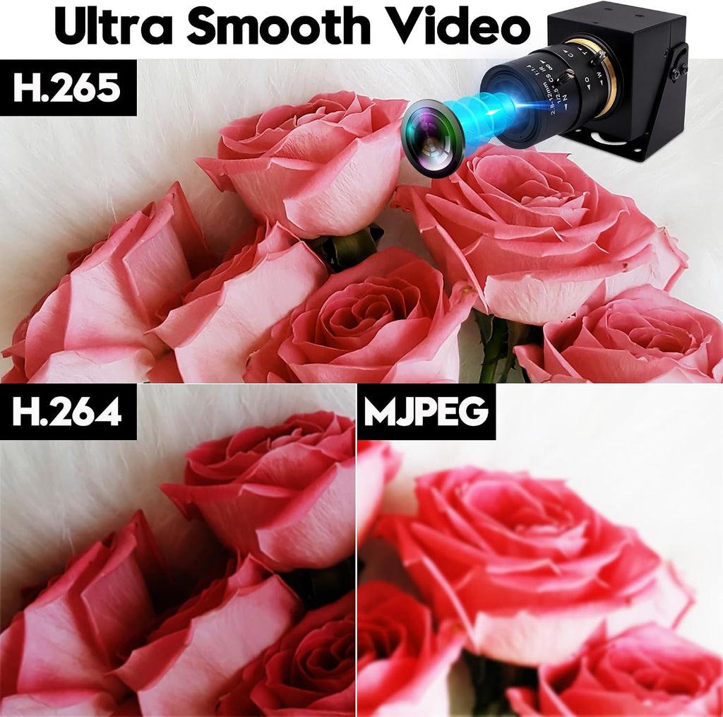 1080P HDMI Camera 4K USB Webcam for Live Streaming 30FPS 4X Optical Zoom Lens USB HDMI Simultaneous Output Video Camera Close-up PC Camers Plug and Play for Linux Raspberry Pi Jetson Nano