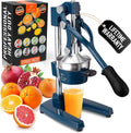 Zulay Kitchen Cast Iron Juicer - Heavy Duty Manual Juicer with Detachable Strainers for Easy Cleaning, Orange Juice Press for Citrus Fruits, Perfect for Bartenders, Juice Lovers & Health Enthusiasts