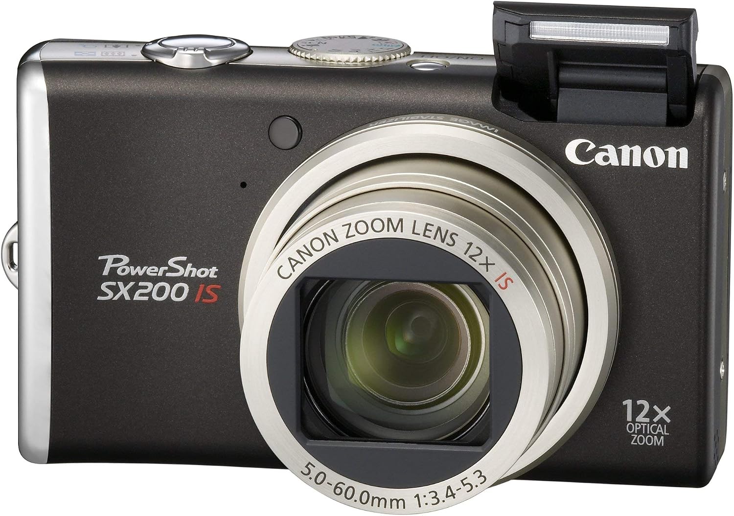 Canon PowerShot SX200IS 12 MP Digital Camera with 12x Wide Angle Optical Image Stabilized Zoom and 3.0-inch LCD (Black)
