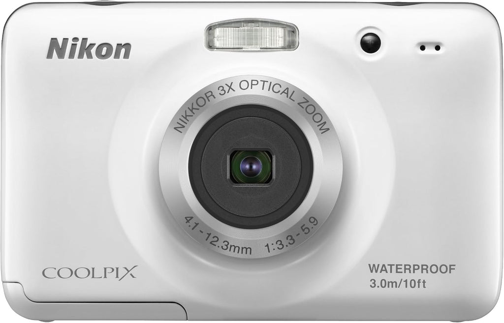 Nikon COOLPIX S30 10.1 MP Digital Camera with 3x Zoom Nikkor Glass Lens and 2.7-inch LCD (White)