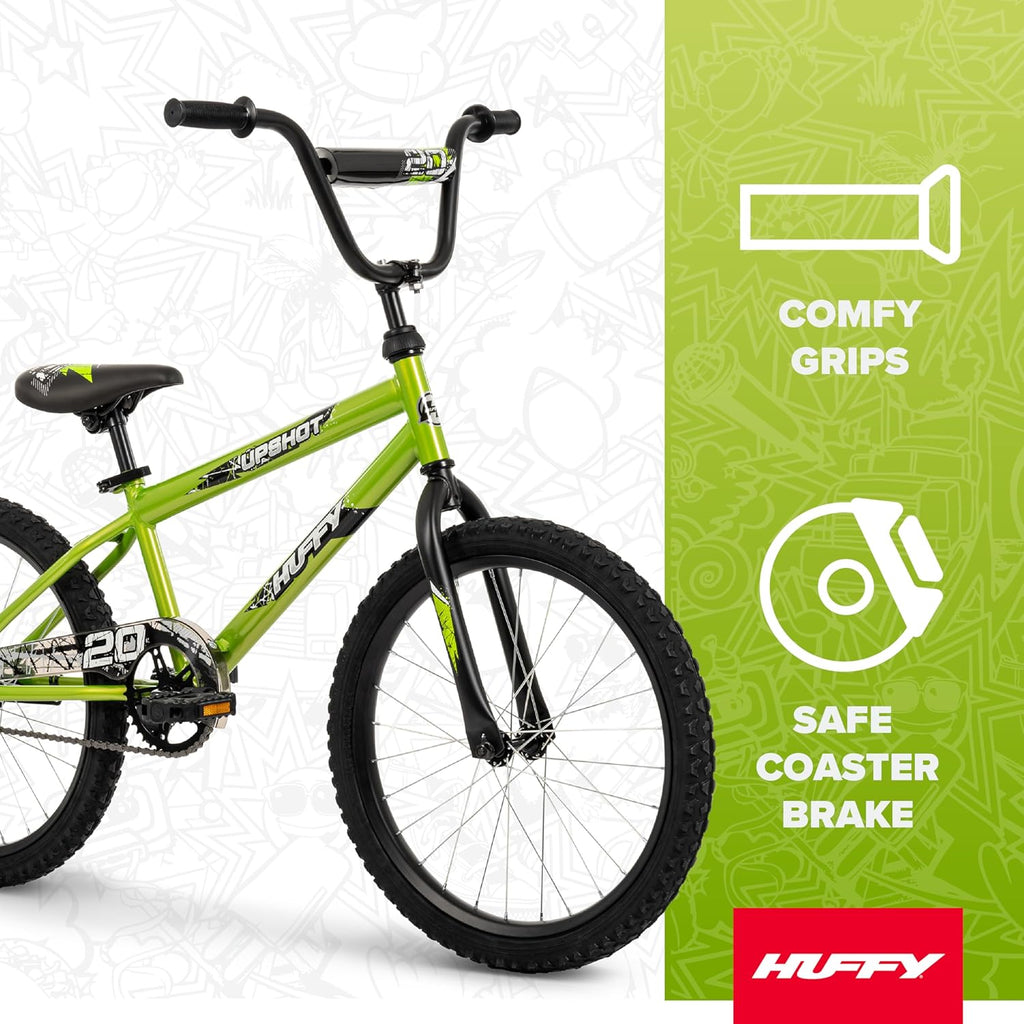 Huffy Upshot 12/16/20 Inch Boy's Bike for Kids, Multiple Color Options Available, Removable Training Wheels, BMX Design, Designed for Growth, Durable Construction, EZ Build Assembly