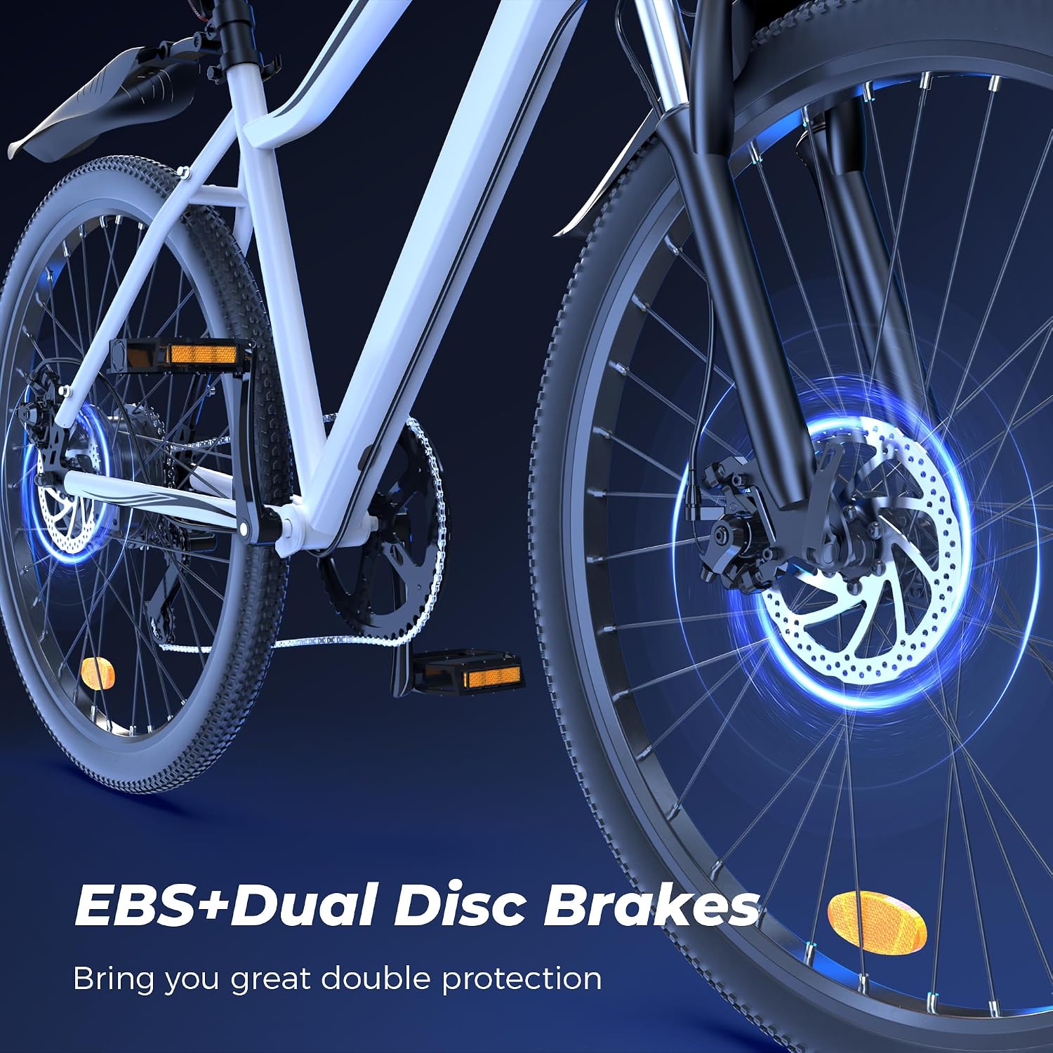 Electric Bike - Electric Bike for Adults, 1500w/1000W/750W Peak Motor, Up to 55 Miles, 20MPH EBike, 26'' Tires Lightweight E Bike for Commuting Mountain Road Sand