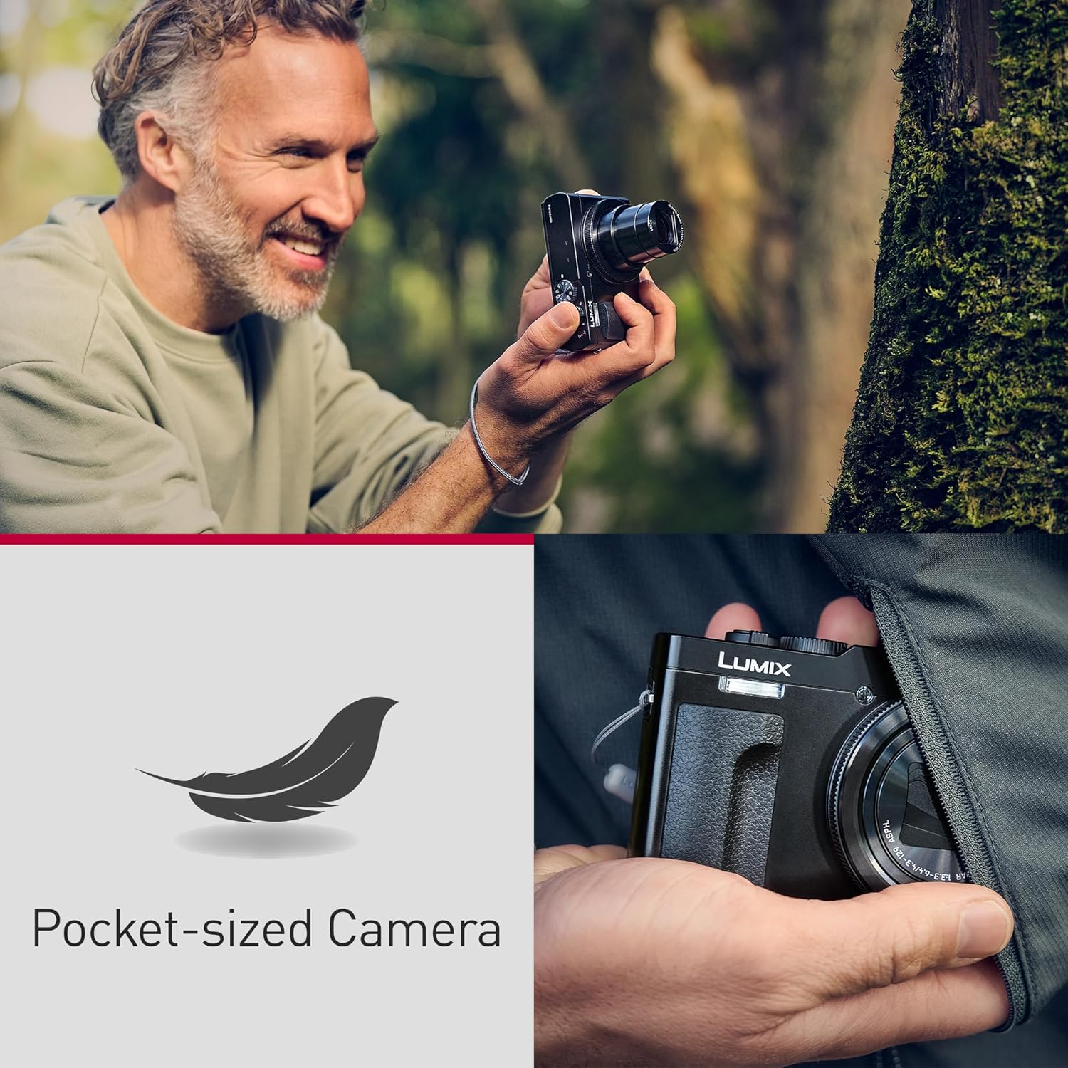 Panasonic LUMIX TZ/ZS99 Point and Shoot Camera, Compact Camera for Travel with 30x Zoom with 24-720mm Zoom Lens, and 4K Video/Photo, Great for Travel and Concerts, DC-TZ99 (Black)
