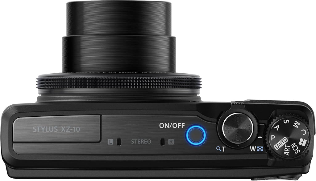 Olympus XZ-10 iHS 12MP Digital Camera with 5x Optical Image Stabilized Zoom and 3-Inch LCD (Black) - International Version (No Warranty)