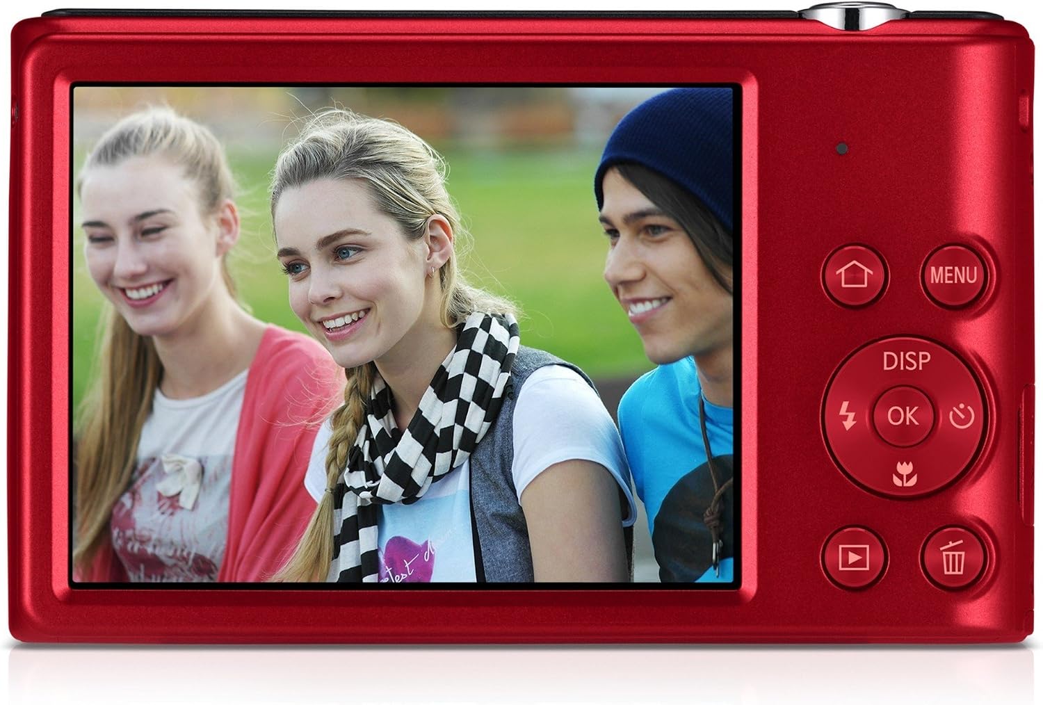 Samsung ST72 16.2 Mega Pixel Digital Camera with 3-Inch LCD Display (Red)