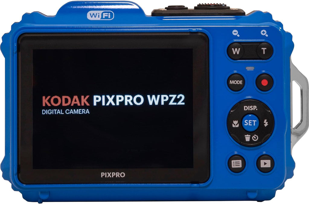 Kodak PIXPRO WPZ2 Digital Camera + Black Point & Shoot Case + 32GB microSDHC Card (Blue)