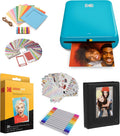 Kodak Step Instant Color Photo Printer with Bluetooth/NFC, ZINK Technology & Kodak App for iOS & Android (Blue) Starter Bundle