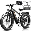 Jasion Thunder/PRO/ST Electric Bike,2000W/1800W Peak Ebikes for Adults,26''Fat Tire Best Ebike for Men,90/80 Miles with 1040Wh/864Wh Battery,35/30+MPH Max Speed Bicycles,500/400LB Capacity