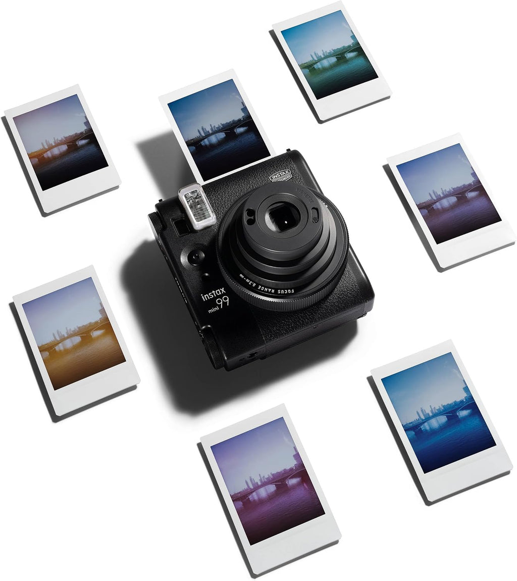 Fujifilm Instax Mini 99 Instant Camera with Carrying Case + Fuji Instax Film Value Pack (20 Sheets) Accessories Bundle (Black)