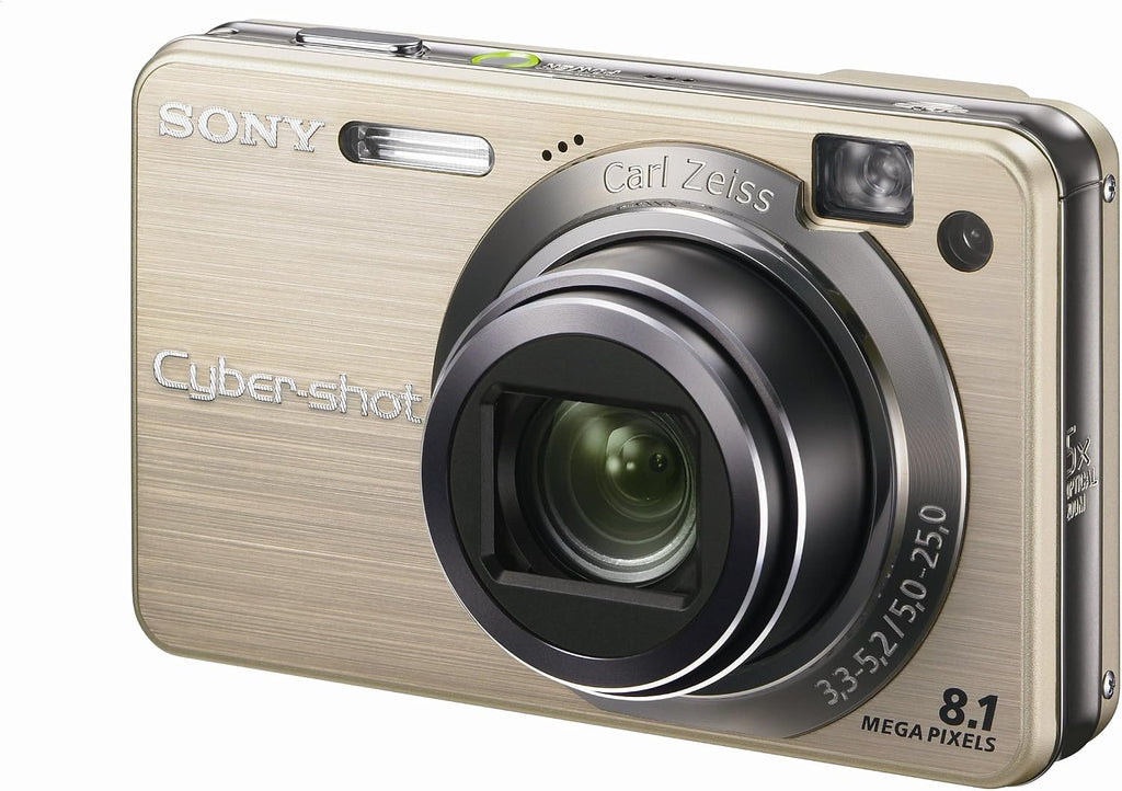 Sony Cybershot DSCW150/G 8.1MP Digital Camera with 5x Optical Zoom with Super Steady Shot (Gold)
