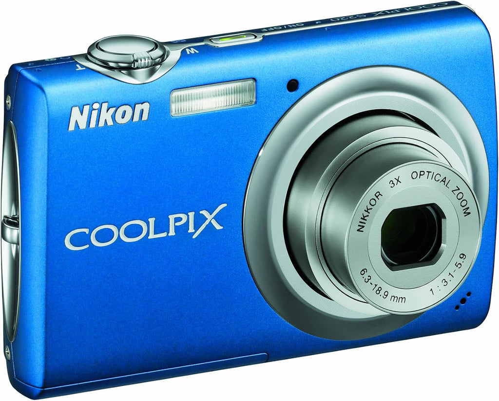 Nikon Coolpix S220 10MP Digital Camera with 3x Optical Zoom and 2.5 inch LCD (Cobalt Blue)