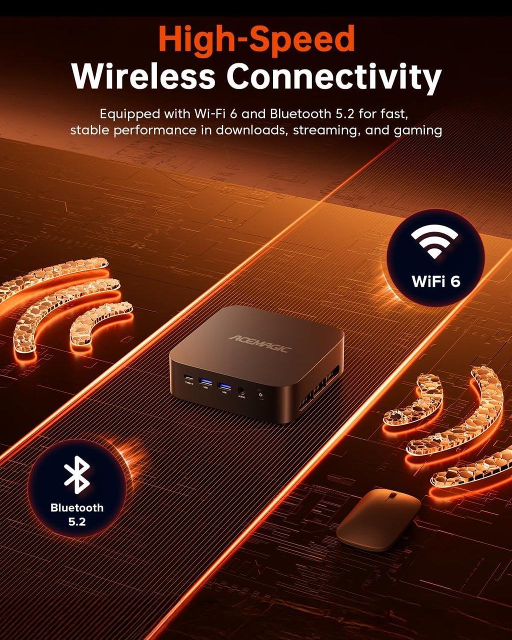 ACEMAGIC Mini PC Ryzen 7 7730U(Upgraded 5825U/7430U), 32GB DDR4 1TB SSD Mini Computers(up to 4.5Ghz), Light Gaming Desktop 4K Triple Display Mini Desktop Bluetooth/WiFi6/Office