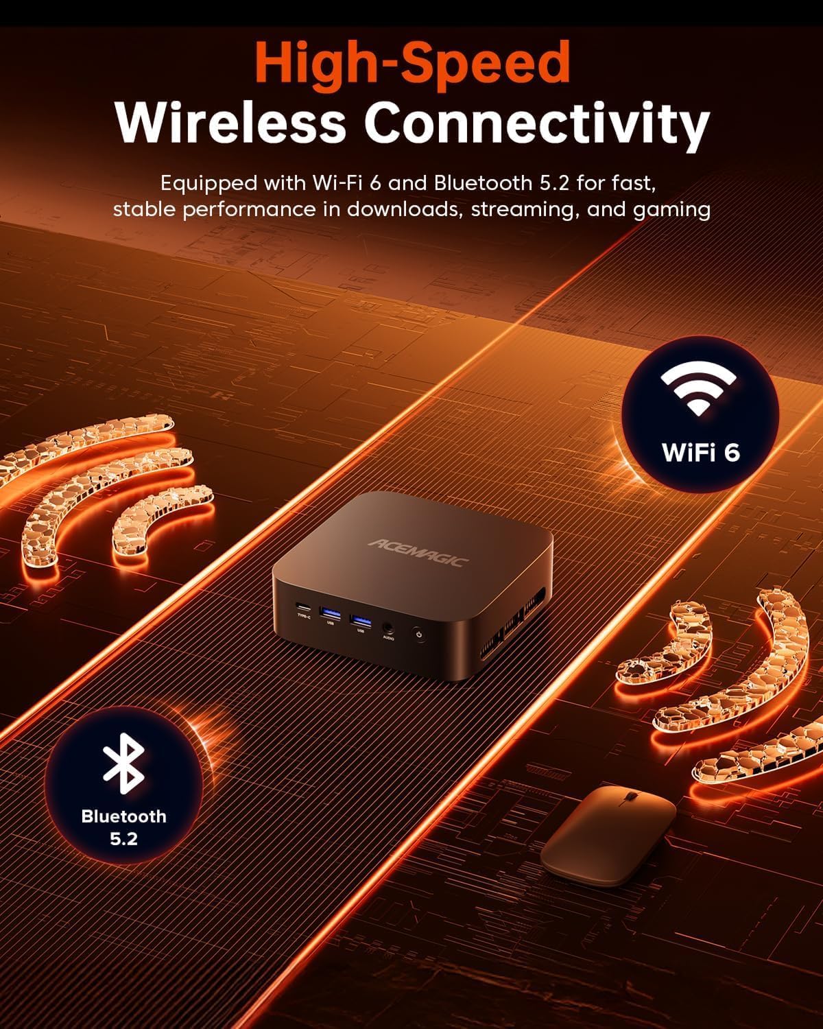 ACEMAGIC Mini PC Ryzen 7 7730U(Upgraded 5825U/7430U), 32GB DDR4 1TB SSD Mini Computers(up to 4.5Ghz), Light Gaming Desktop 4K Triple Display Mini Desktop Bluetooth/WiFi6/Office