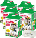Fujifilm INSTAX Mini Instant Film (White) For Fujifilm Mini 8 & Mini 9 Cameras w/ Microfiber Cloth by Quality Photo (100 Film Sheets)