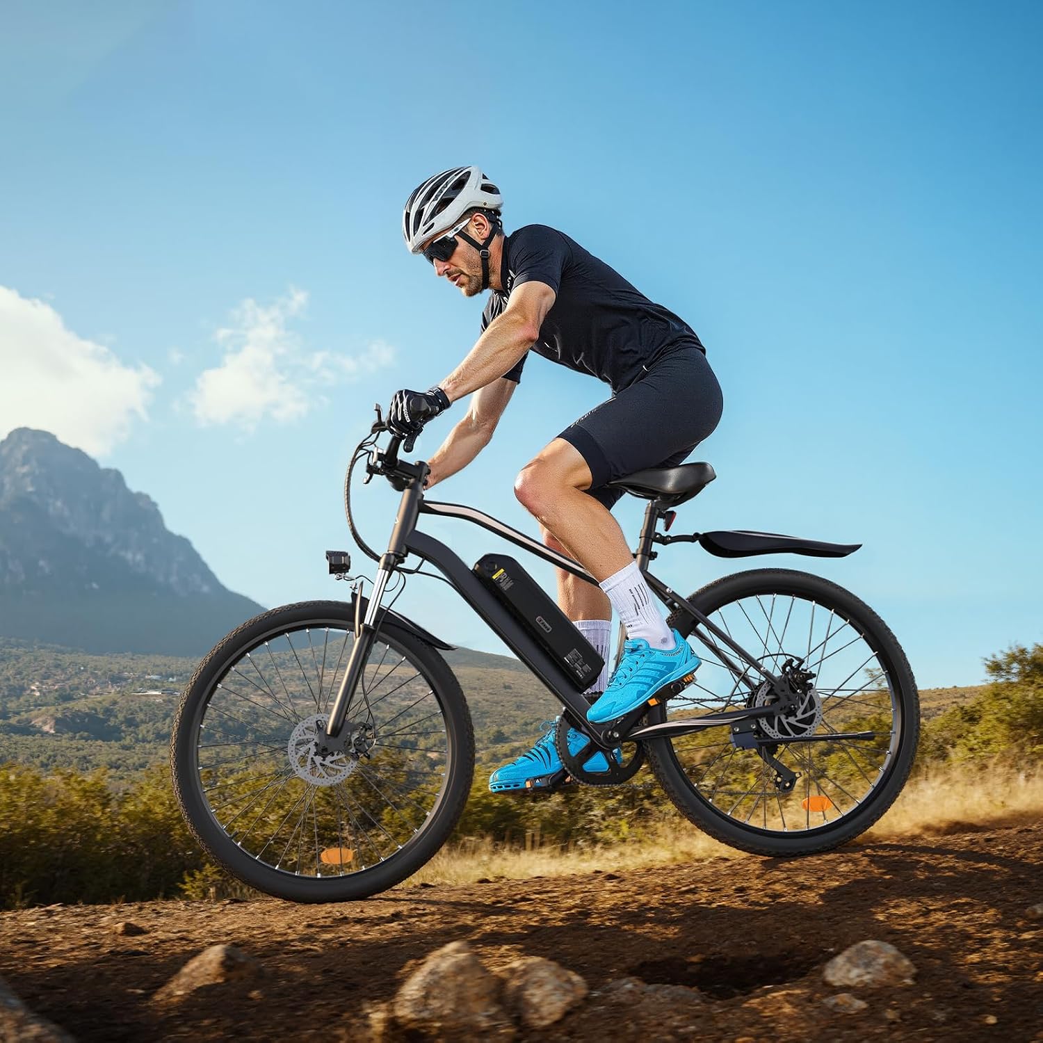 Electric Bike - Electric Bike for Adults, 1500w/1000W/750W Peak Motor, Up to 55 Miles, 20MPH EBike, 26'' Tires Lightweight E Bike for Commuting Mountain Road Sand