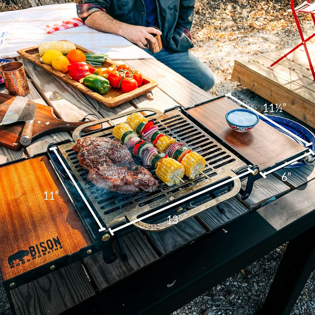 Happy Hibachi Charcoal Grill by Bison Woodworking Humboldt KS