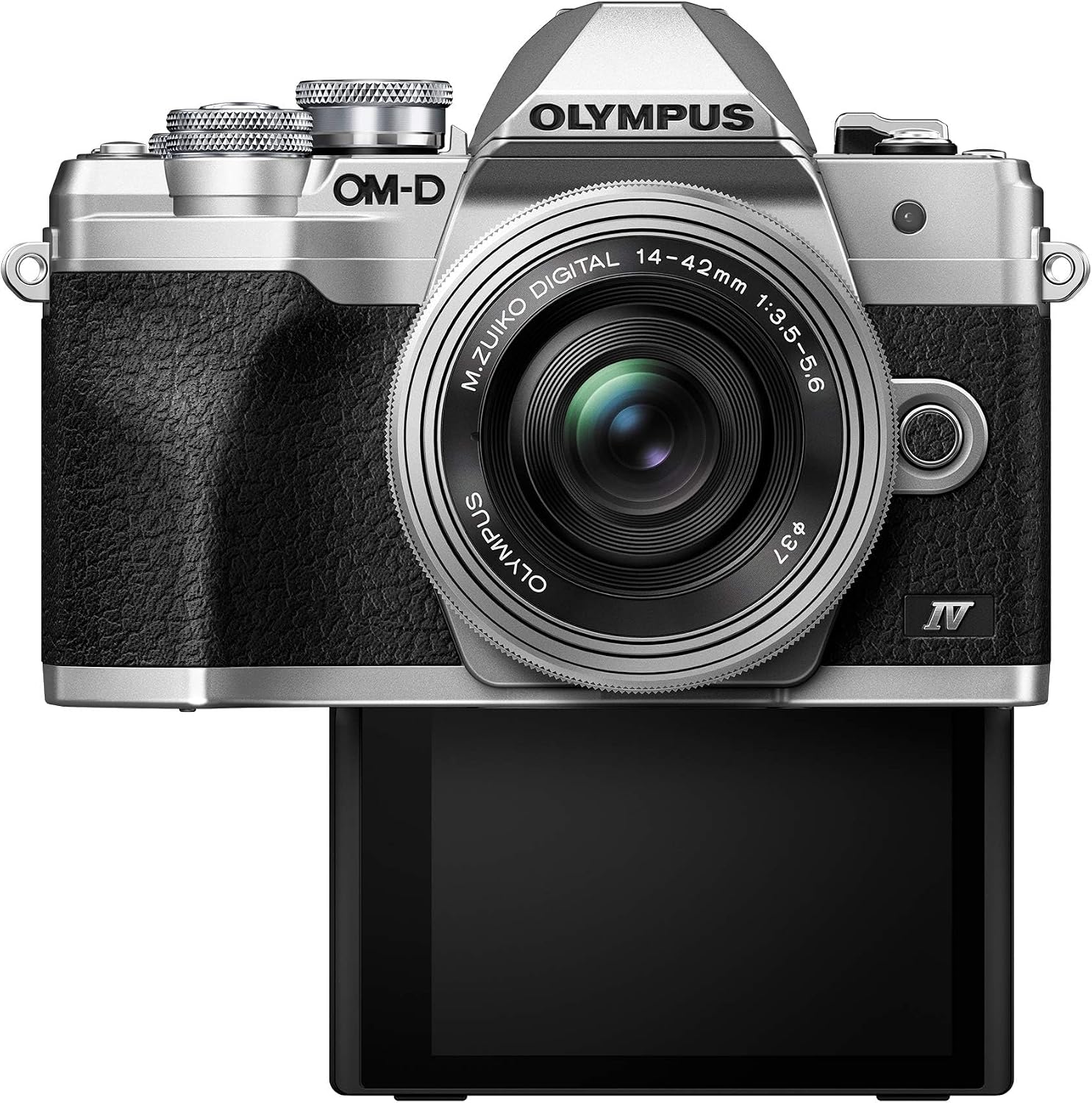 OM SYSTEM Olympus E-M10 Mark IV Black Micro Four Thirds System Camera M.Zuiko Digital ED 14-42mm F3.5-5.6 EZ kit 20MP Sensor 5-Axis Image Stabilization 4K Video Wi-Fi