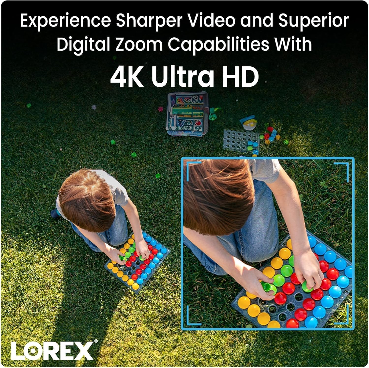 Lorex 4K 8MP IP Wired Dual-Lens Add-On Outdoor Security Camera | Smart Security Lighting | Motion Detection | 180° Panoramic View | Auto Framing | Color Night Vision | 2-Way Talk | Requires Recorder