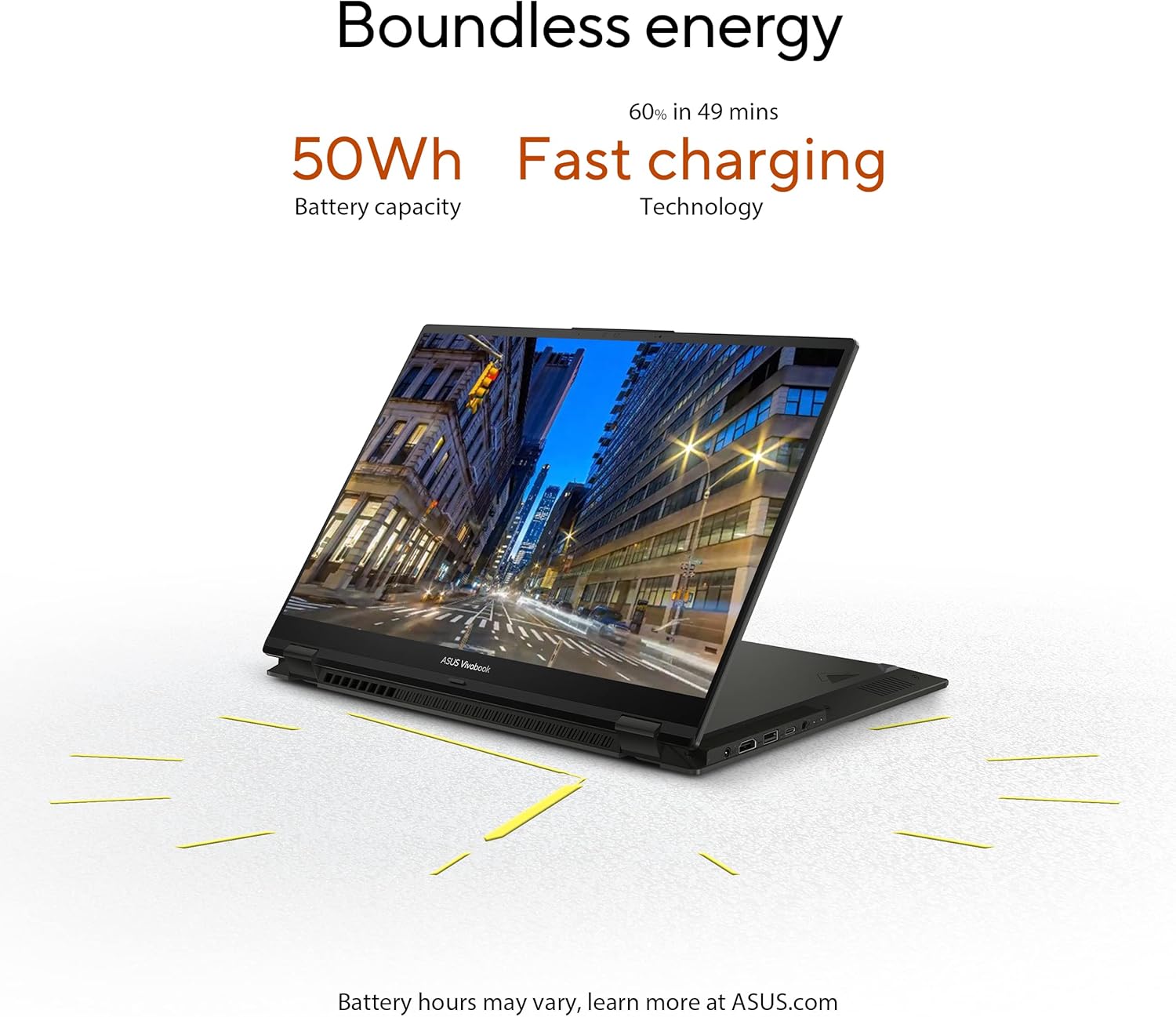 ASUS 2023 Vivobook S 16 Flip 16' WUXGA 16:10 Touch, Intel Core i5-13500H CPU, Intel HD Graphics, 8GB RAM, 512GB SSD, Stylus Supported, Windows 11 Home, Midnight Black, TP3604VA-DS51T