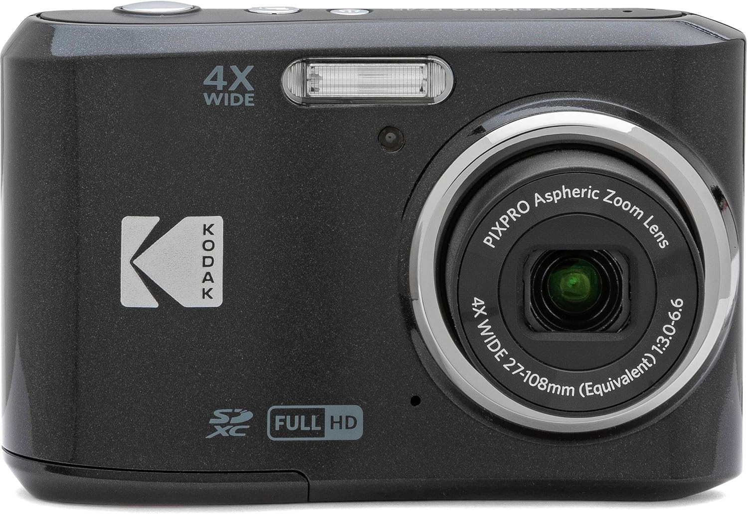 Kodak PIXPRO FZ45 16MP Digital Camera 4X Optical Zoom 27mm Wide Angle 1080P Full HD Video 2.7' LCD Camera (Black) + 64GB Card and Reader + Case + Memory Wallet + Tripod + Cleaning Bundle