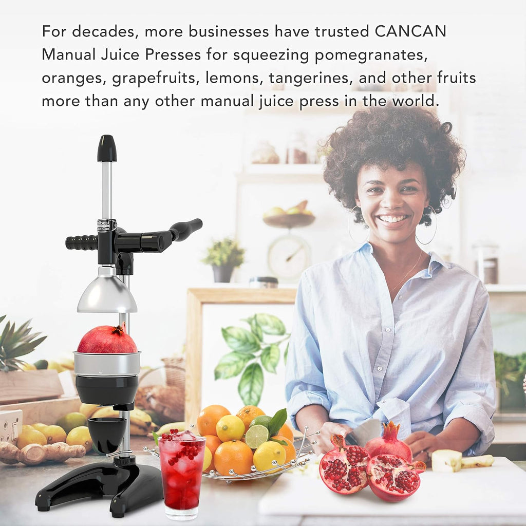Tribest Pro MJP-105 XL Professional Manual Cold Press Juicer Machine for Pomegranates and Citrus, Black