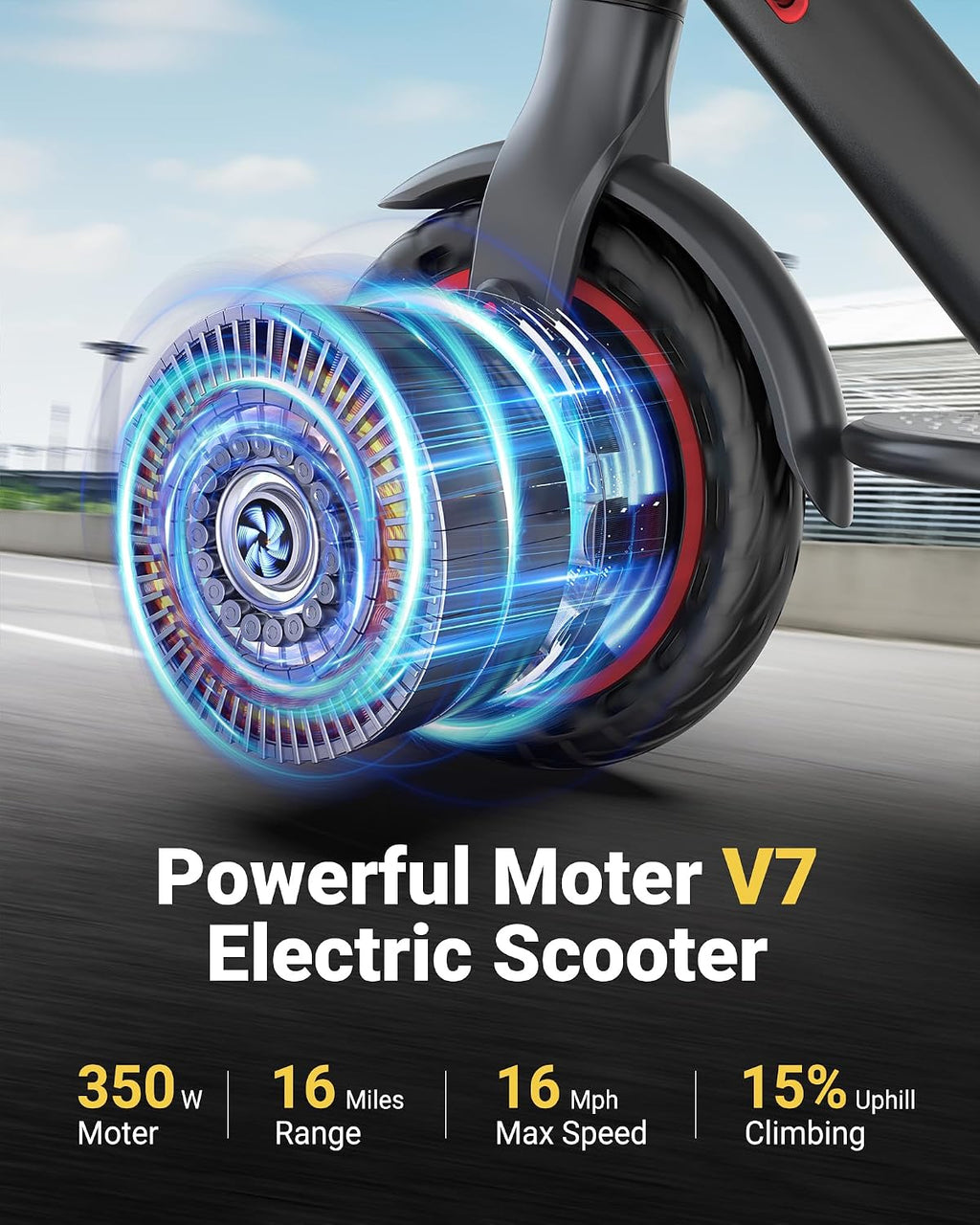 MAXSHOT Electric Scooter for Adults, 8.5/10/14' Tires, 19/22Mph, 350W/500W Motor, 21-28 Miles Range, Folding E-Scooter with Dual Suspension,APP Contro