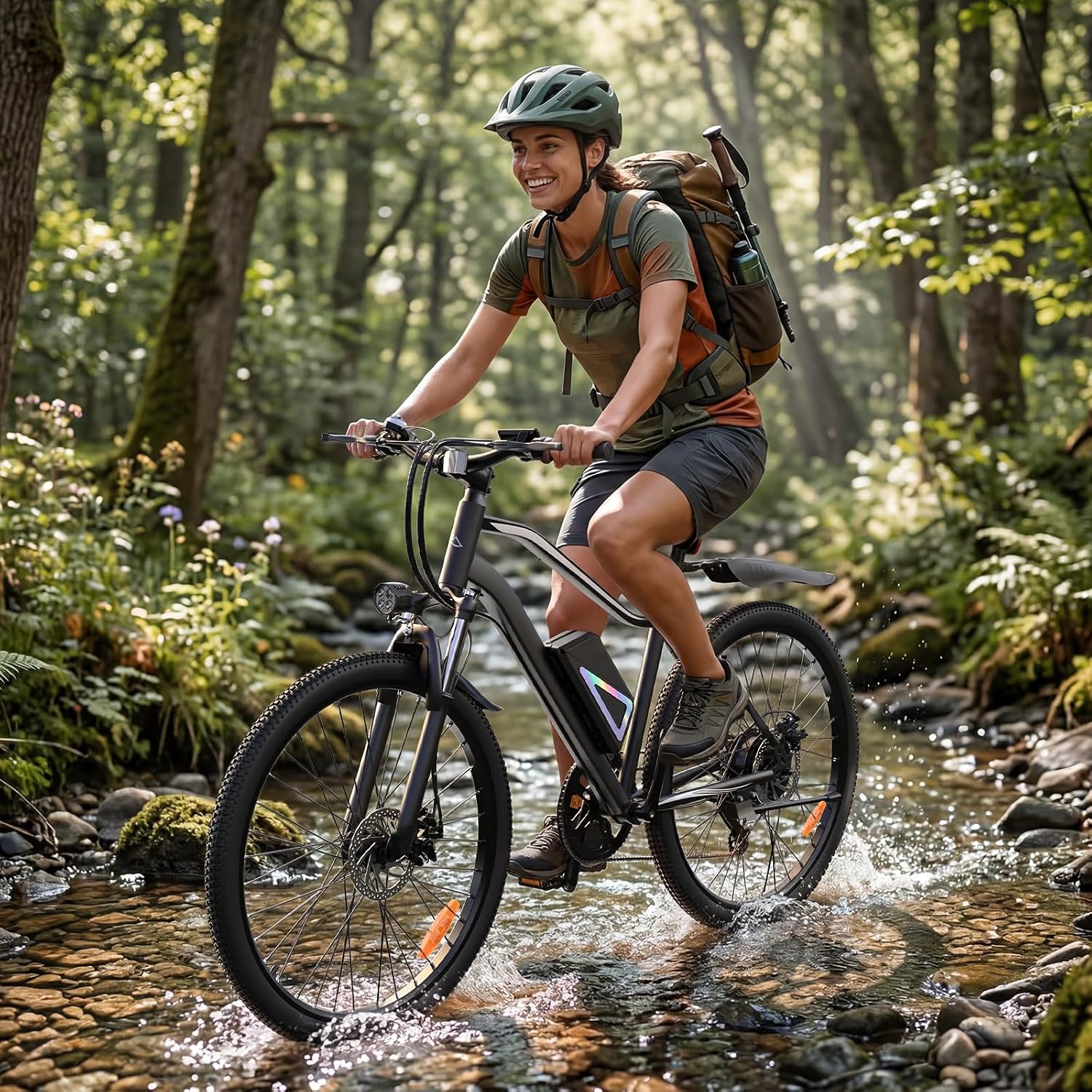 Electric Bike - 750W/1000W/1500W Motor Electric Bicycle, 20MPH, 55/70/80 Miles, Removable Battery, Shock Absorber, 5 Speed E Bike, 26' Tire Commuter Electric Bicycle for Adults