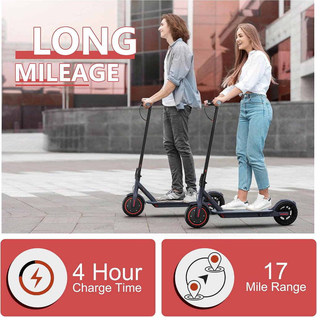 MAXSHOT Electric Scooter for Adults, 8.5/10/14' Tires, 19/22Mph, 350W/500W Motor, 21-28 Miles Range, Folding E-Scooter with Dual Suspension,APP Contro