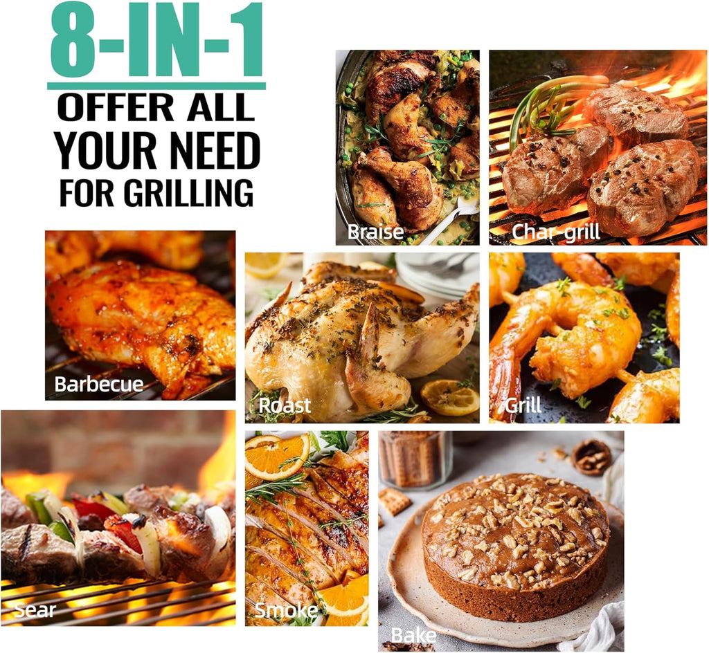 Z GRILLS 2026 200A Pellet Grill & Smoker - 202 sq.in Compact Wood Pellet BBQ with PID 3.0 Precision Control, Auto Feed System, Portable Small-Space Grill for Camping & Backyard Cooking