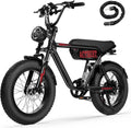 ACTBEST 16'/20'/26' Fat Tire Electric Bike for Adults/Teens, 1200W/1500W Peak Motor, 25MPH/28MPH & 55-75 Miles Long Range, Full Suspension All-Terrain eBike for Mountain,Snow,Sand