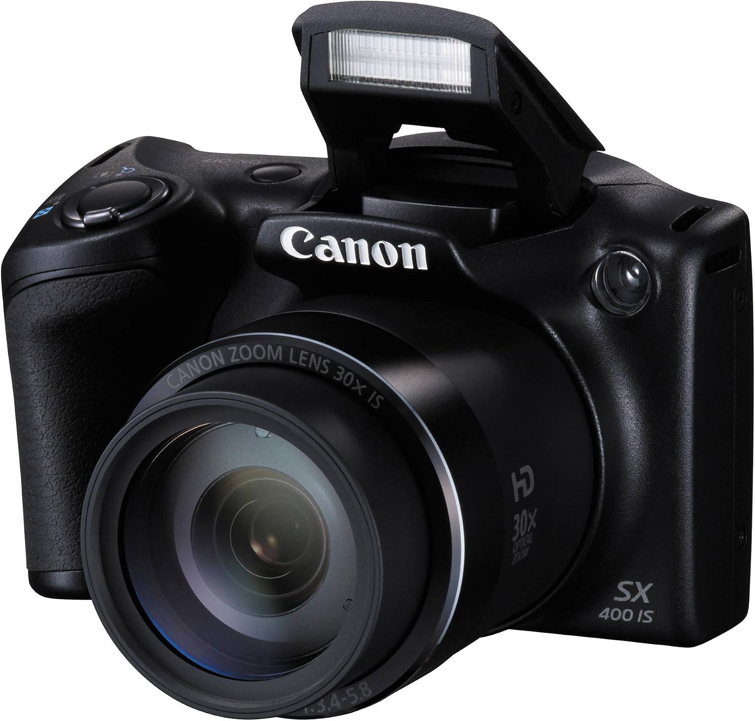 Canon Powershot SX400 is 16.0 MP Digital Camera with 30x Optical Zoom and 720p HD Video (Black)