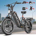 eAhora Juliet Pro 2/Juliet 2/Juliet Electric Bike for Adults 43Mph Peak 5400W/1700W/1200W Dual Motor Ebike 60V-52V 70Ah-60Ah 200+Miles Long Range Fat Tire Full Suspension Mountain Bike, E Bike