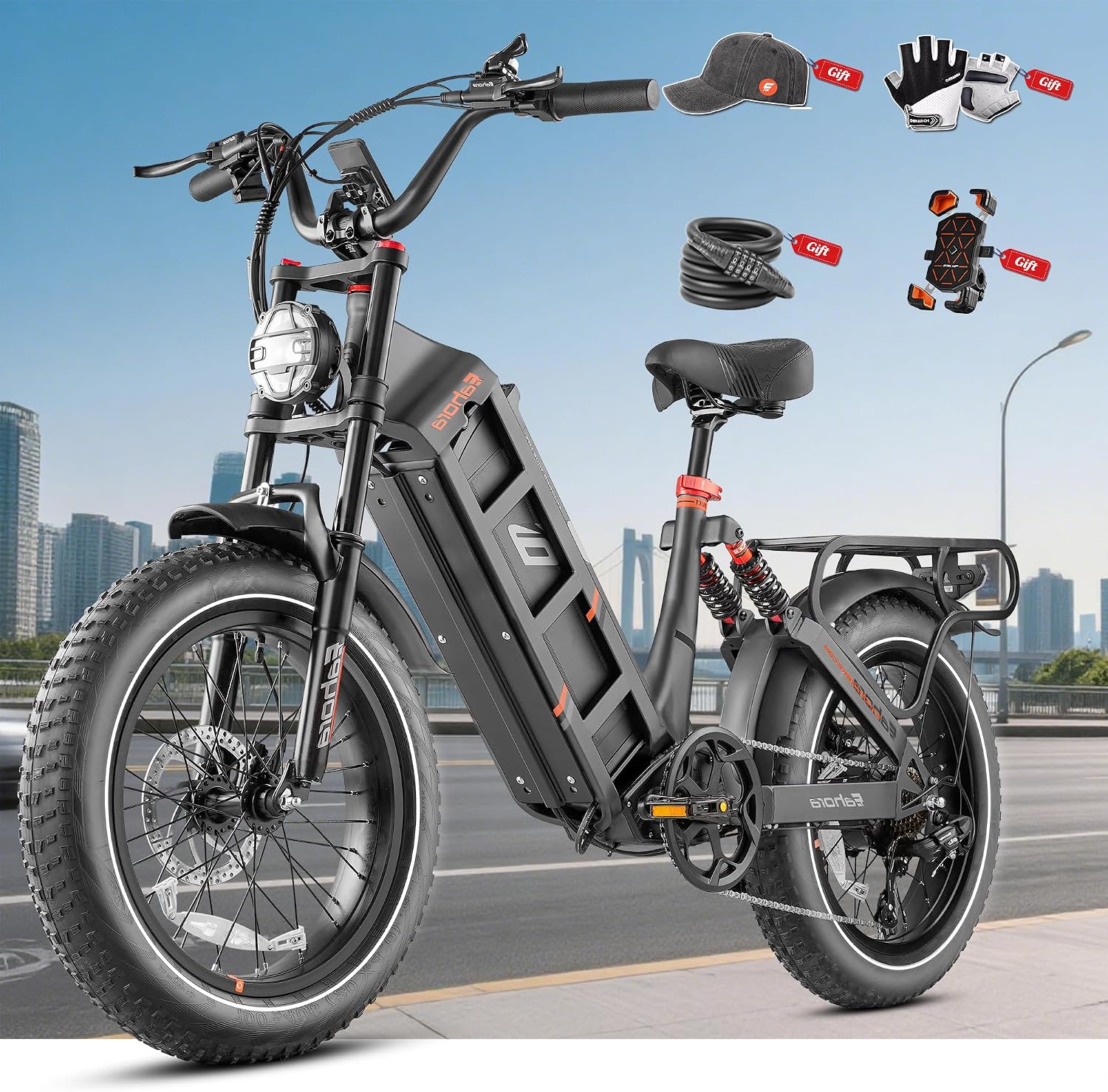 eAhora Juliet Pro 2/Juliet 2/Juliet Electric Bike for Adults 43Mph Peak 5400W/1700W/1200W Dual Motor Ebike 60V-52V 70Ah-60Ah 200+Miles Long Range Fat Tire Full Suspension Mountain Bike, E Bike