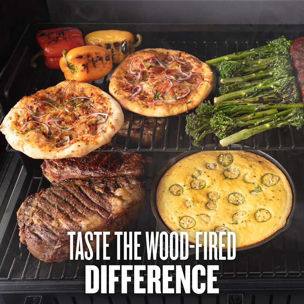 Traeger Grills Woodridge Pro Electric Wood Pellet Grill and Smoker, 970 Sq. In., Outdoor Pellet Smoker Grill with Digital Sensor and Side Shelf, Wi-FIRE Technology, Super Smoke Mode, TFB97JLH