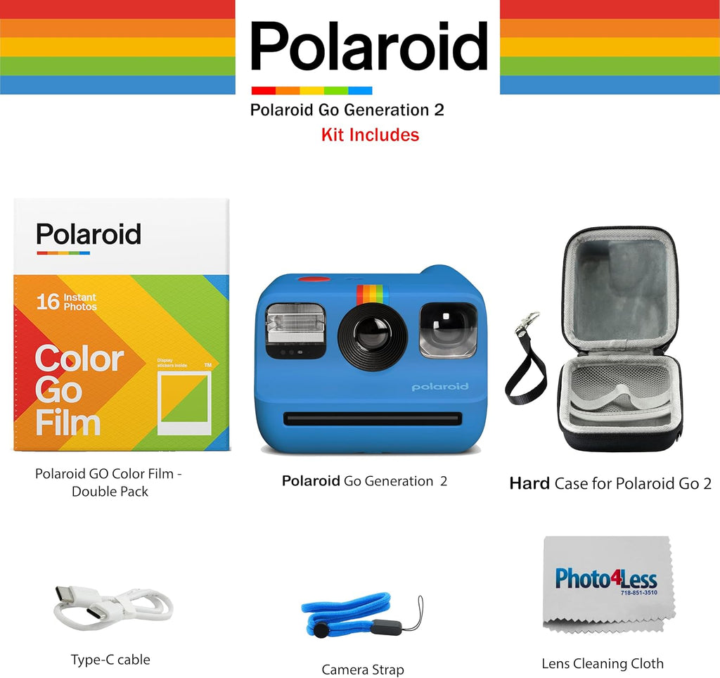 Polaroid Go Generation 2 - Mini Instant Film Camera - Blue (9147) - Only Compatible with Go Film